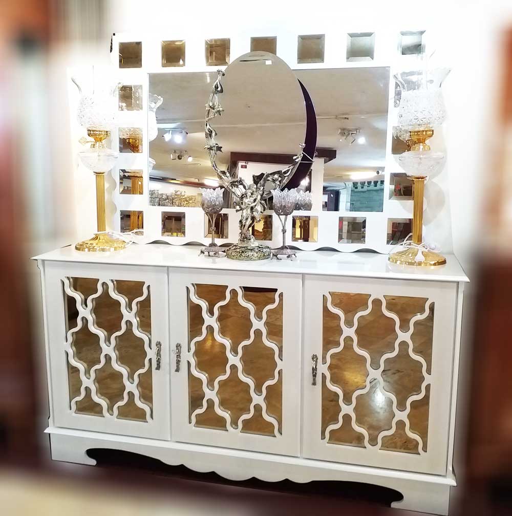 میز کنسول آینه ای جدید مدل آنتوریوم – کد 8