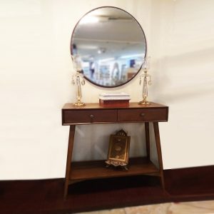 آینه و کنسول قهوه ای مدل سکویا