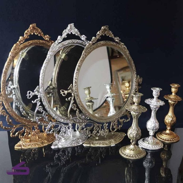 آینه شمعدان برنز مدل خاتون 28