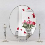 آینه شمعدان نقره ای طرح نسیم کاخ عروس