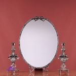 ست کامل آینه شمعدان پاپیون بیضی مدل شراره