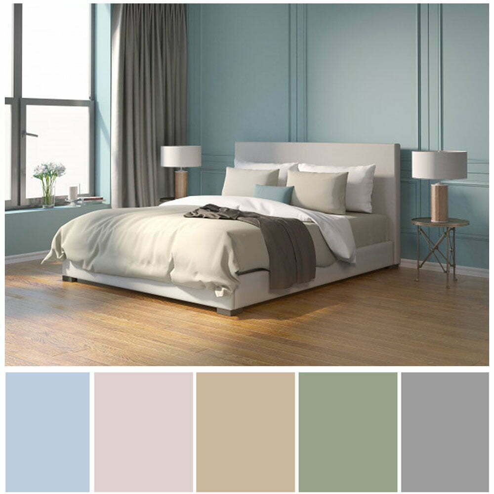 ترکیب و انواع رنگ ها برای اتاق خواب و تخت