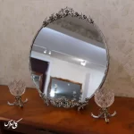 آینه شمعدان ارزان طرح نقره مدل نازیلا